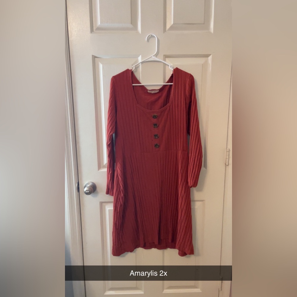 Maroon plus size amarylis dress 2x